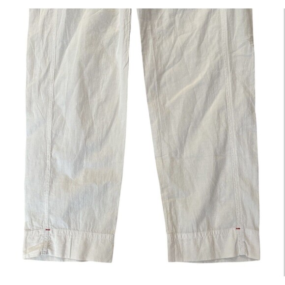 XiRENA Size Small Off White Lightweight Pants Drawstring Pockets Minimalist - Picture 4 of 9